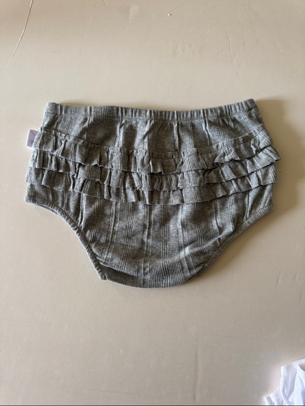 Burt’s Bees 🐝 Organic Cotton Kids Ruffled Training Pants - Gray - 24 months NWT